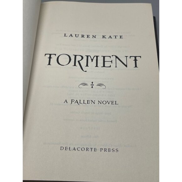 Torment A Fallen Novel Lauren Kate copyright 2010 Tinderbox books, LLC READ - Picture 9 of 12
